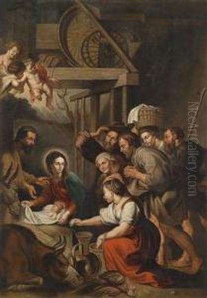 The Adoration Of The Shepherds Oil Painting by Peter Paul Rubens