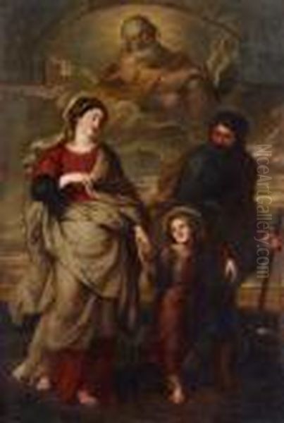 Die Ruckkehr Der Heiligen Familie Aus Agypten Oil Painting by Peter Paul Rubens