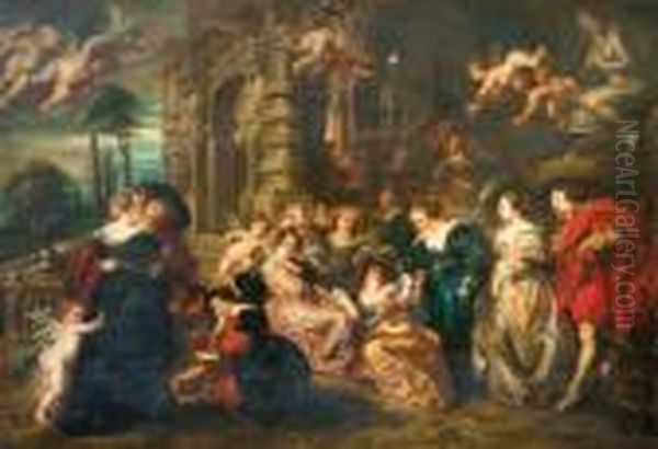 Jardin Del Amor Oil Painting by Peter Paul Rubens