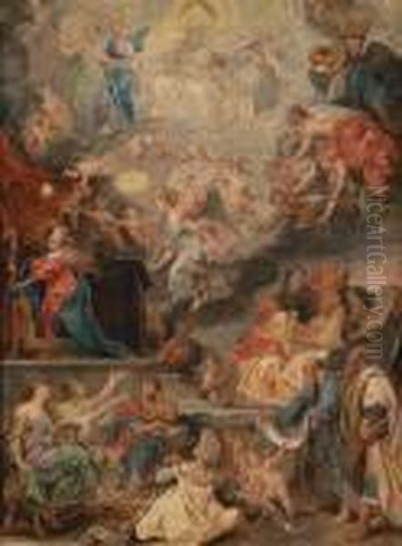 Allegory Of The Incarnation Of 
Christ As Fulfilment Of The Prophecies In The Old Covenant Oil Painting by Peter Paul Rubens