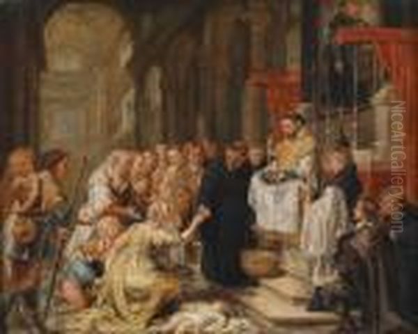 A Miracle Oil Painting by Peter Paul Rubens