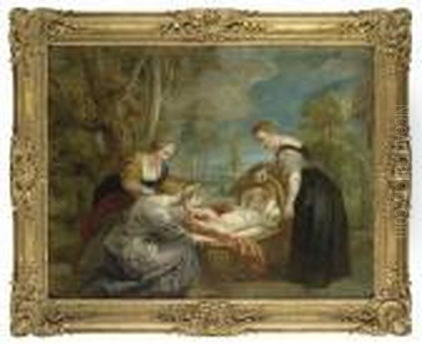 The Finding Of Moses Oil Painting by Peter Paul Rubens