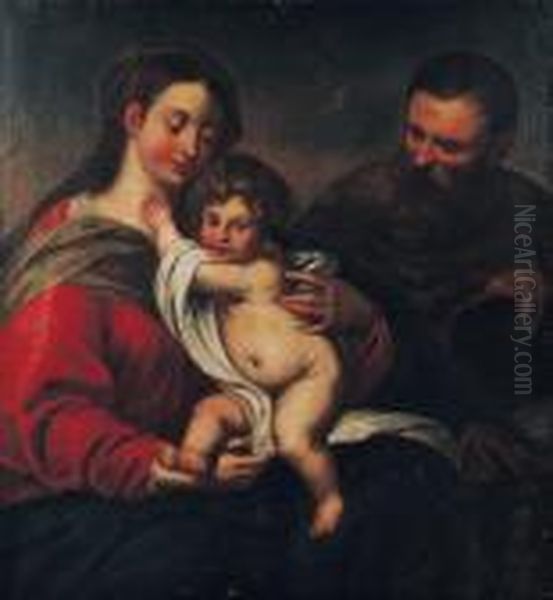 La Sainte Famille Oil Painting by Peter Paul Rubens