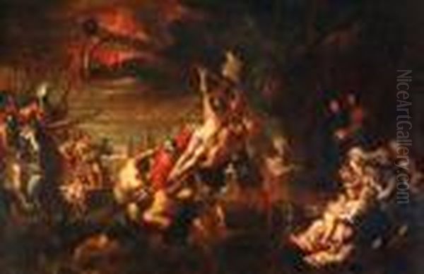 The Raising Ofthe Cross Oil Painting by Peter Paul Rubens