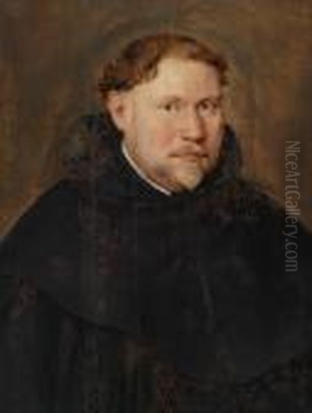 Portrait Of A Monk Oil Painting by Peter Paul Rubens