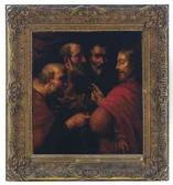 Saint Peter Receiving The Keys From Christ Oil Painting by Peter Paul Rubens