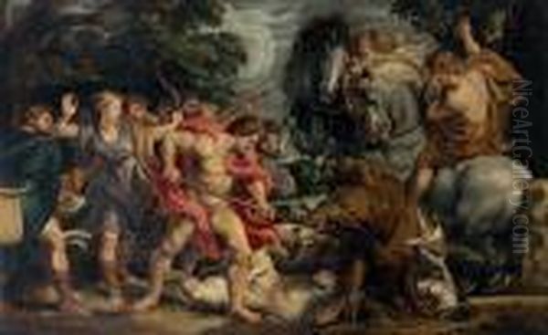 La Chasse De Meleagre Oil Painting by Peter Paul Rubens