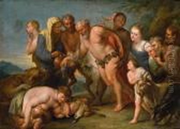 Der Trunkene Silen Oil Painting by Peter Paul Rubens