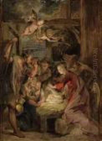 The Adoration Of The Shepherds Oil Painting by Peter Paul Rubens