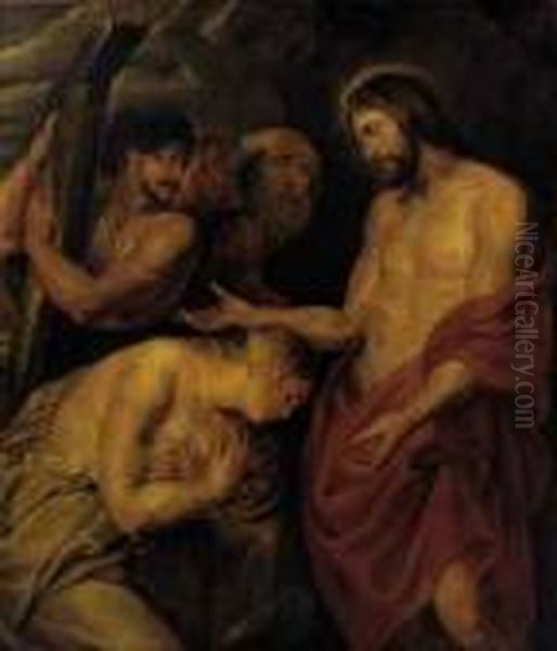 Christ And The Repentant Sinners Oil Painting by Peter Paul Rubens