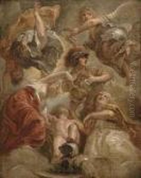 The Union Of England And Scotland Oil Painting by Peter Paul Rubens