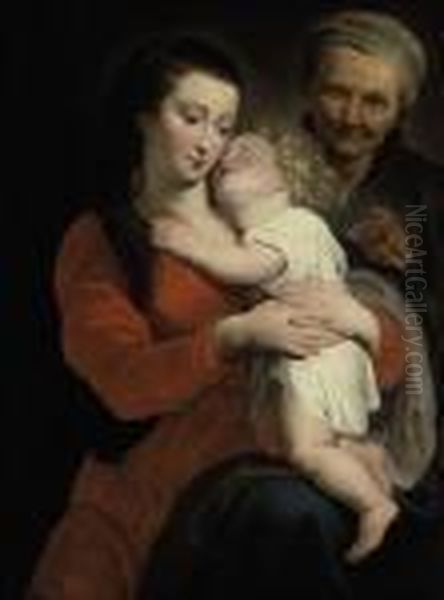 The Virgin And Child With Saint Anne Oil Painting by Peter Paul Rubens