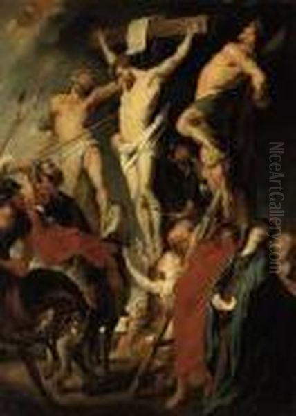 Christ On The Cross Oil Painting by Peter Paul Rubens