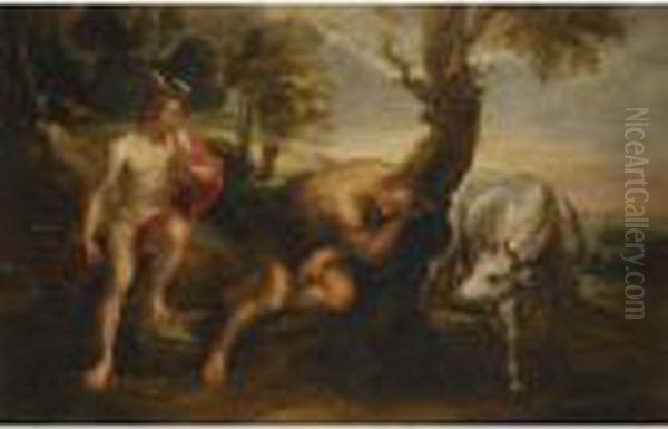 Mercury And Argus Oil Painting by Peter Paul Rubens