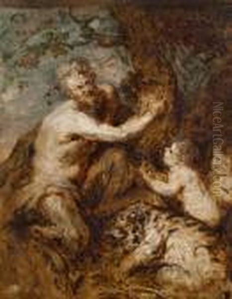 L'educazione Di Bacco Oil Painting by Peter Paul Rubens