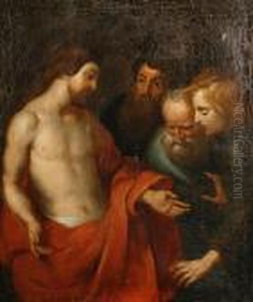 The Incredulity Of Saint Thomas Oil Painting by Peter Paul Rubens