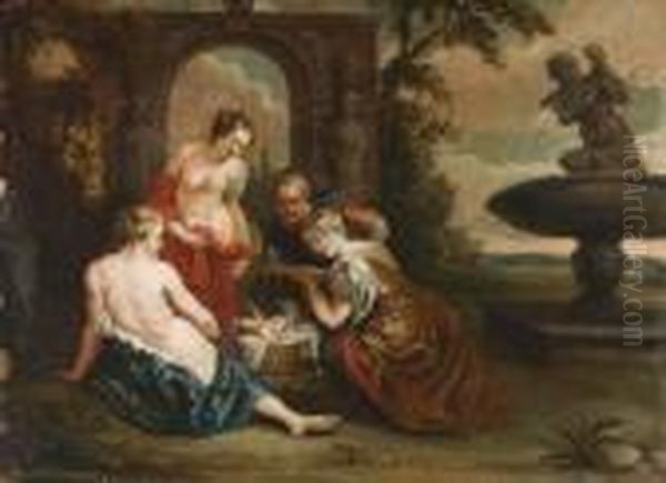 A Descoberta De Erichthonius Oil Painting by Peter Paul Rubens