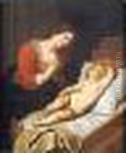 Virgen Con El Nino Dormido Oil Painting by Peter Paul Rubens