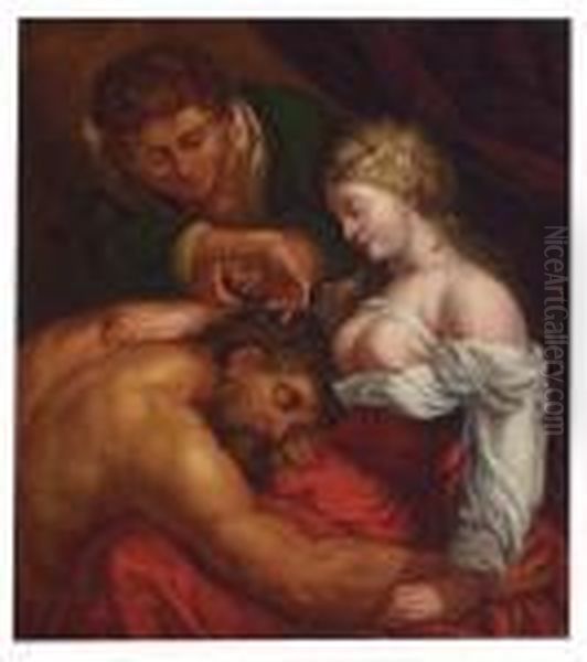 Samson And Delilah Oil Painting by Peter Paul Rubens