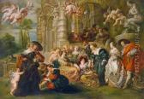 Der Liebesgarten Oil Painting by Peter Paul Rubens