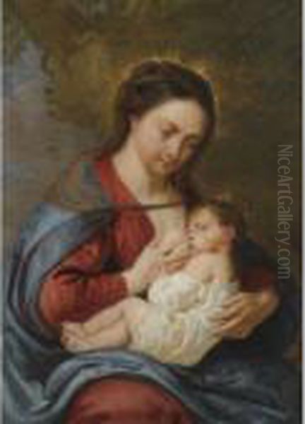 Madonna And Child Oil Painting by Peter Paul Rubens