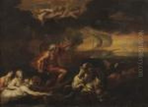 Le Triomphe De Neptune Oil Painting by Peter Paul Rubens