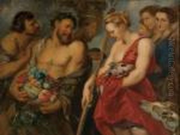 Diana Returning From The Hunt Oil Painting by Peter Paul Rubens