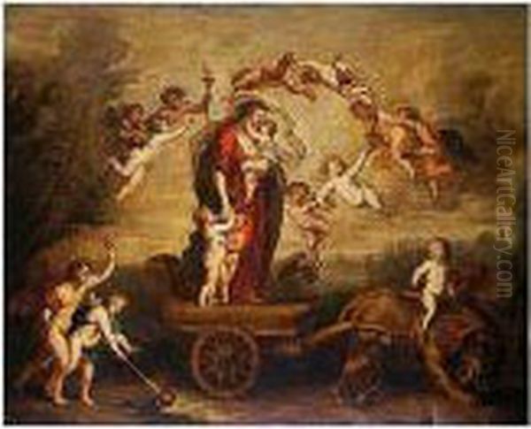 Triunfo Del Amor Divino Oil Painting by Peter Paul Rubens