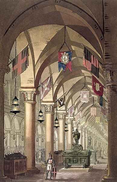 Tombs of the Knights Templar, c.1820-39 Oil Painting by Alessandro Sanquirico