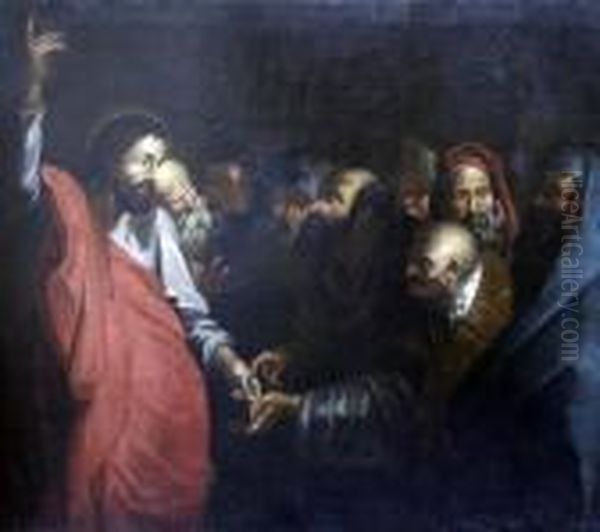 Jesus In The Temple Oil Painting by Peter Paul Rubens