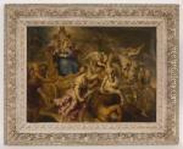 The Triumph Of The Eucharist Over Ignorance And Blindness Oil Painting by Peter Paul Rubens