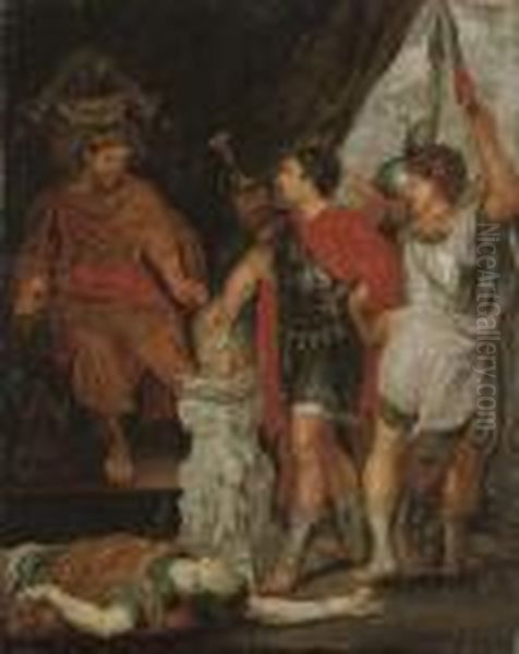 Mucius Before Porsena Oil Painting by Peter Paul Rubens