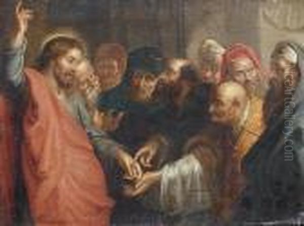 The Tribute Money Oil Painting by Peter Paul Rubens