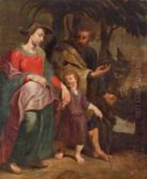 La Fuga In Egitto Oil Painting by Peter Paul Rubens