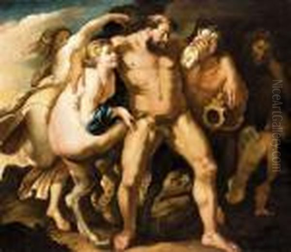 Reszeg Herkules Oil Painting by Peter Paul Rubens