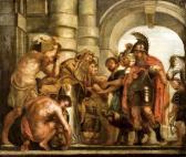 Abraham Es Melchiades Oil Painting by Peter Paul Rubens