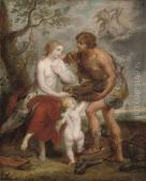 Atlanta And Meleager Oil Painting by Peter Paul Rubens