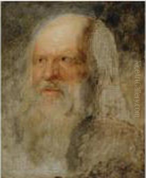 Head Of An Old Man Oil Painting by Peter Paul Rubens