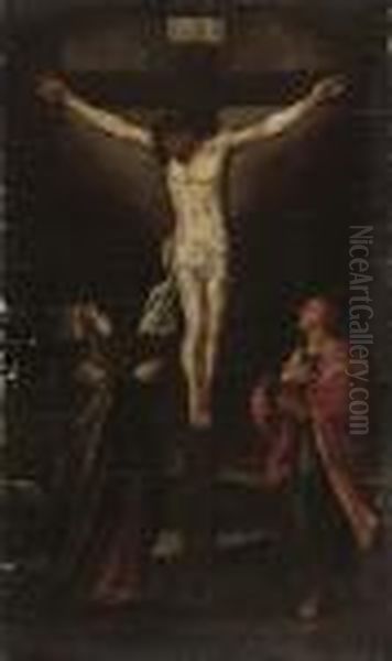 The Crucifixion With The Virgin And The Magdalen Oil Painting by Peter Paul Rubens