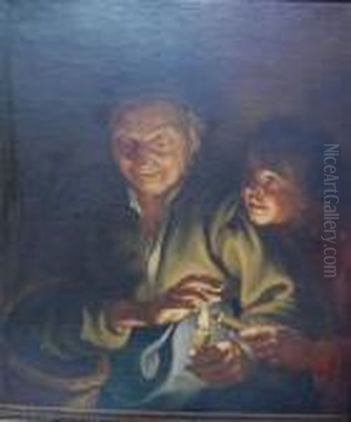 Borrowing A Light Oil Painting by Peter Paul Rubens