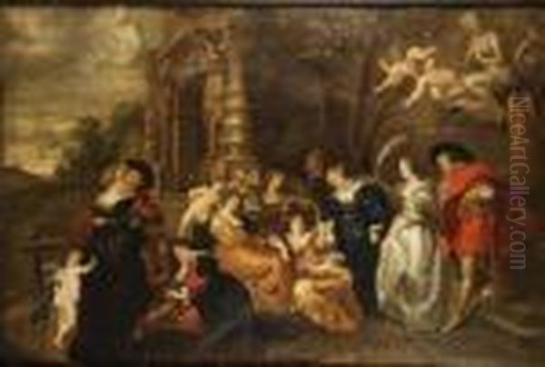 El Jardin Del Amor Oil Painting by Peter Paul Rubens