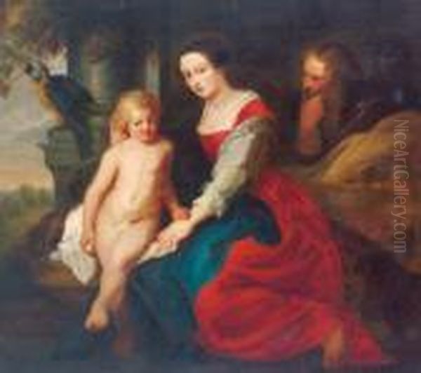 Die Heilige Familie Oil Painting by Peter Paul Rubens