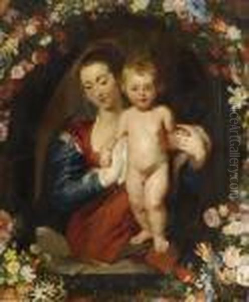 Muttergottes Mit Kind. Oil Painting by Peter Paul Rubens