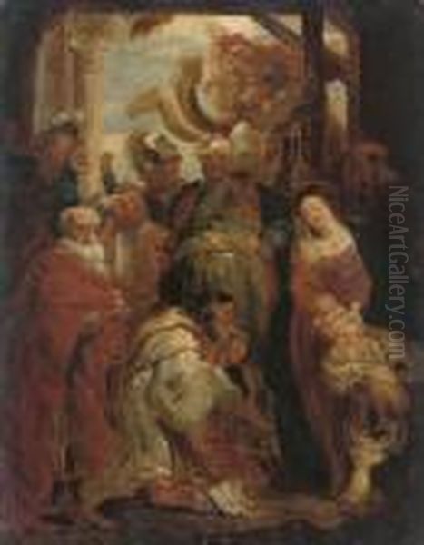 The Adoration Of The Magi Oil Painting by Peter Paul Rubens