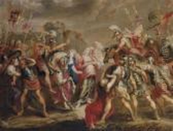 The Intervention Of The Sabine Women Oil Painting by Peter Paul Rubens