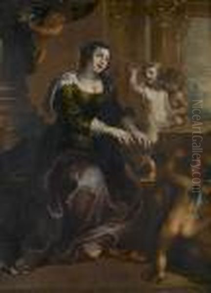 Saint Cecilia Oil Painting by Peter Paul Rubens