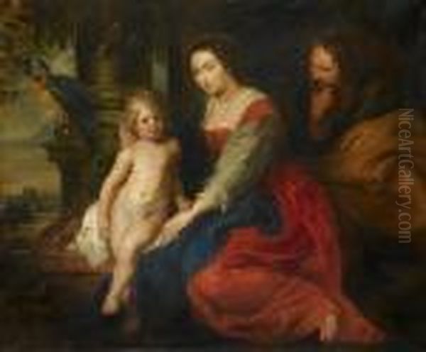 Heilige Familie. Oil Painting by Peter Paul Rubens