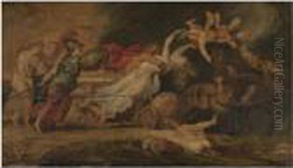 The Rape Of Proserpine Oil Painting by Peter Paul Rubens