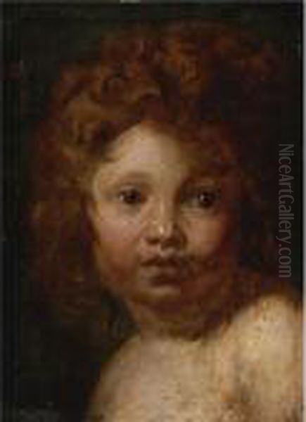 Portrait Of A Child With Red Hair Oil Painting by Peter Paul Rubens