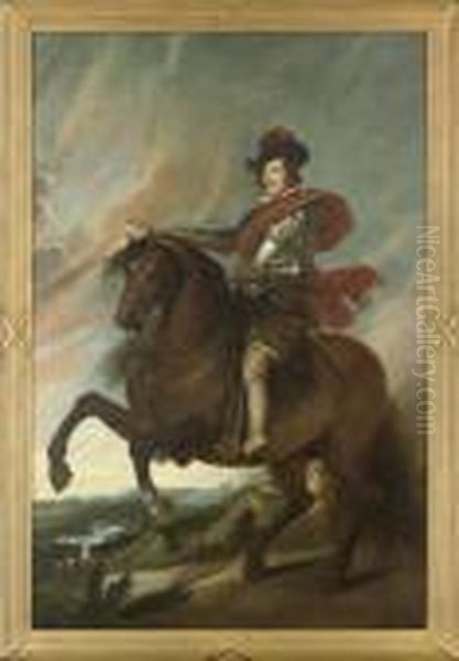 Portrait Of Philip Iv Of Spain On Horseback Oil Painting by Peter Paul Rubens